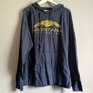 Ouray Montana Whitewater Tourist Heavy-Knit L/S Hooded Tee XL